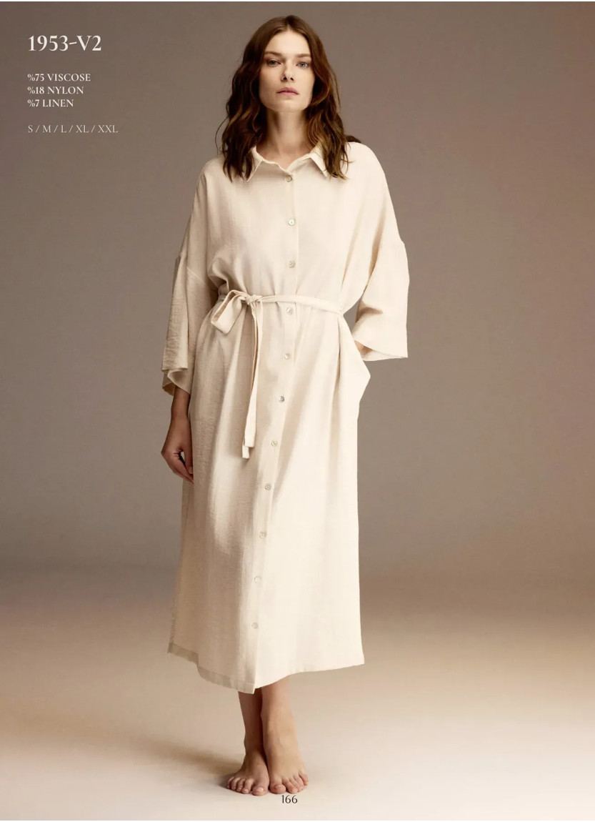 Bonjour Madame 1953-V2 Viscose Dress — factory-direct from Turkey