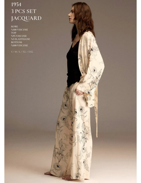 Bonjour Madame 1954 Viscose Women's Pajama Set — Turkey wholesale collection