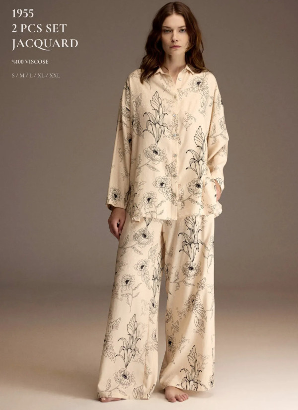 Bonjour Madame 1955 Viscose Women's Pajama Set — wholesale from Turkey