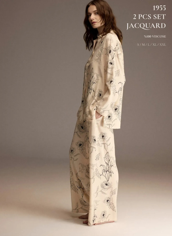 Bonjour Madame 1955 Viscose Women's Pajama Set — wholesale from Turkey 2