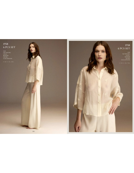 Bonjour Madame 1958 Peignoir Set — Istanbul wholesale supplier