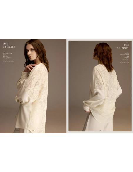 Bonjour Madame 1960 Peignoir Set — direct Turkish factory supply