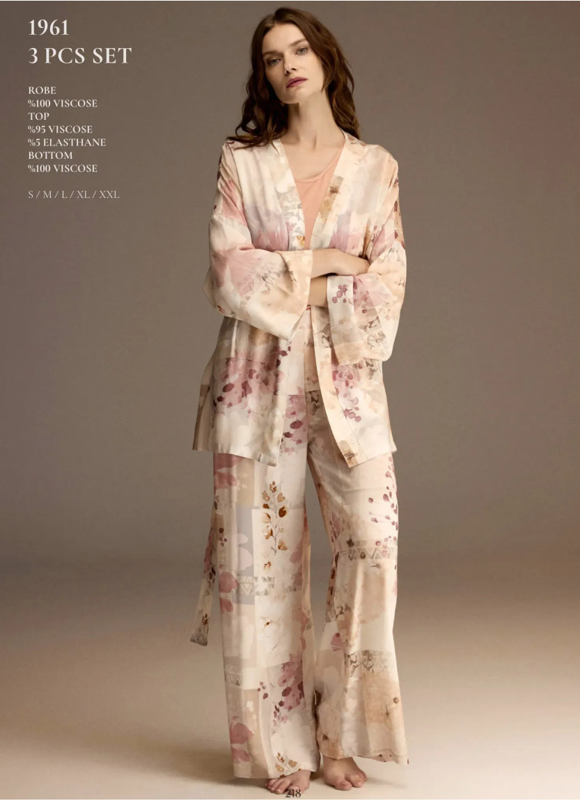 Bonjour Madame 1961 Viscose Women's Pajama Set — wholesale from Turkey