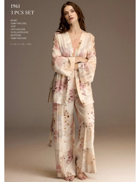 Bonjour Madame 1961 Viscose Women's Pajama Set — wholesale from Turkey