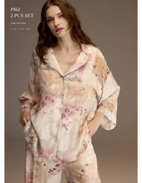 Bonjour Madame 1962 Viscose Women's Pajama Set — Istanbul wholesale supplier