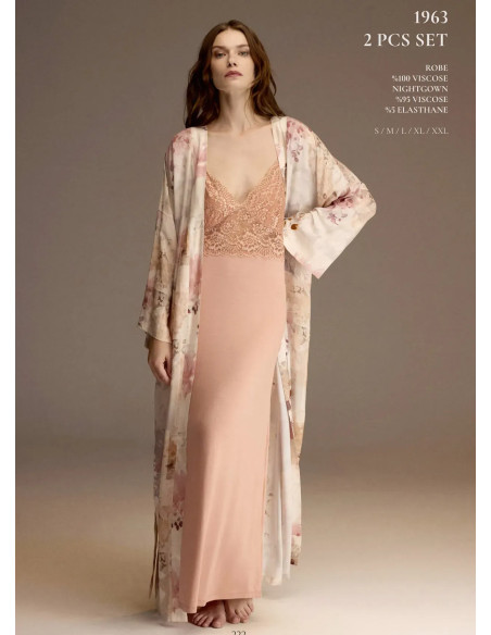 Bonjour Madame 1963 Viscose Nightdress — direct Turkish factory supply