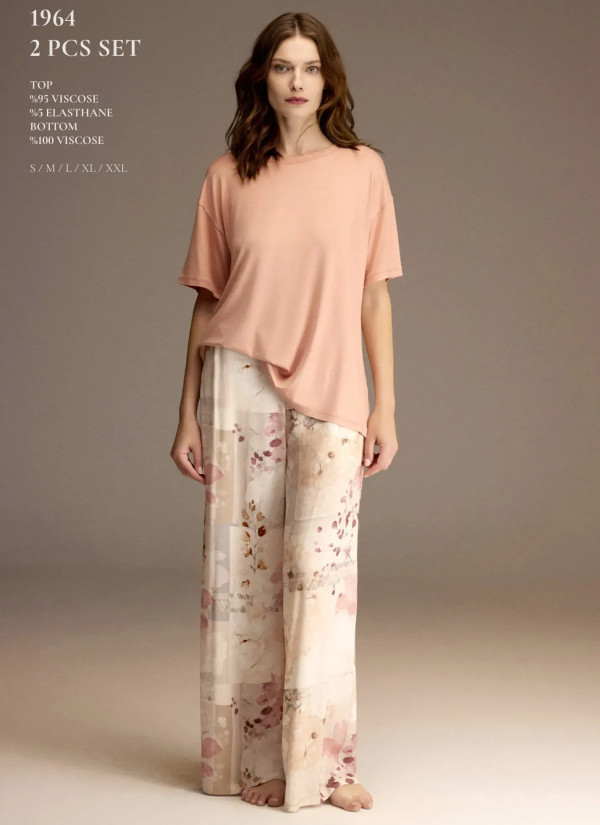 Bonjour Madame 1964 Viscose Women's Pajama Set — Turkish factory wholesale