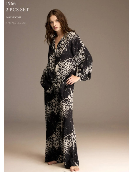 Bonjour Madame 1966 Viscose Women's Pajama Set — Turkey wholesale collection