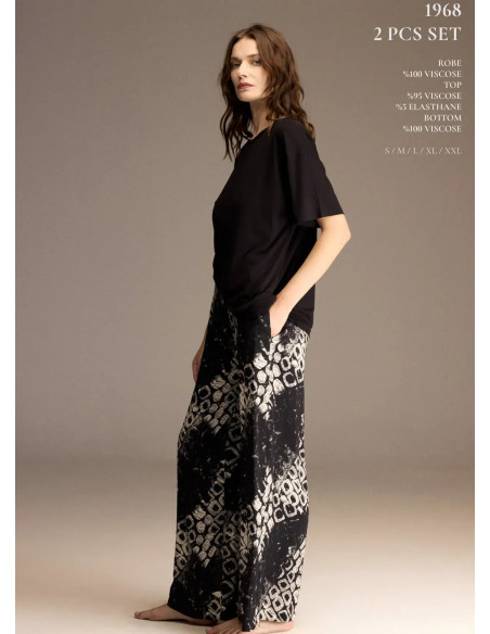 Bonjour Madame 1968 Viscose Women's Pajama Set — Turkey wholesale collection