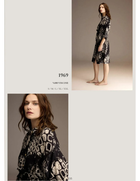 Bonjour Madame 1969 Viscose Dress — factory-direct from Turkey