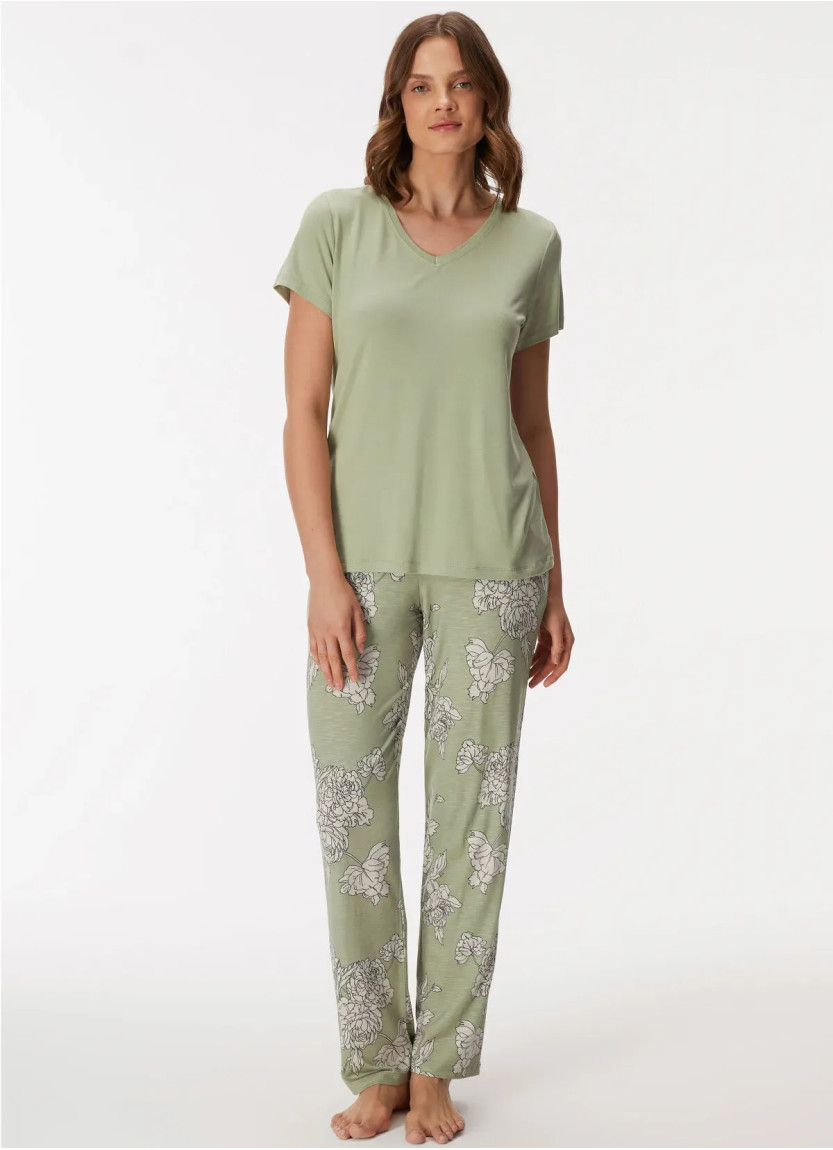 Anil 11401 Pants Homewear Set — Turkish factory wholesale