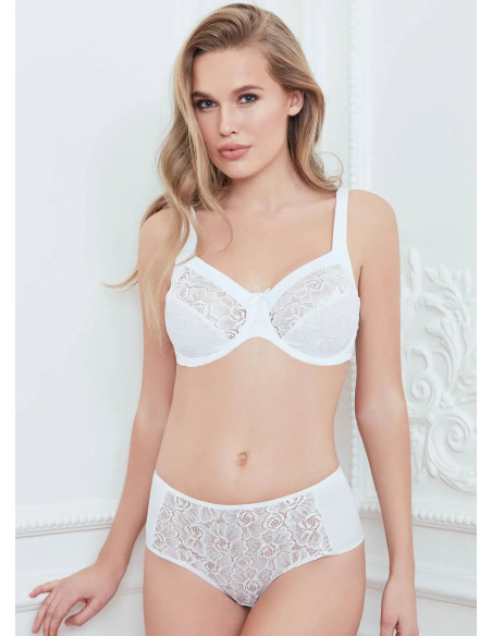 Anil 4725 Beyaz Lace Bra and Briefs Set — factory-direct from Turkey