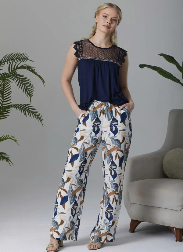 IPEKMOOD 2405 Pants Homewear Set (M+L+XL+2XL) — wholesale from Turkey