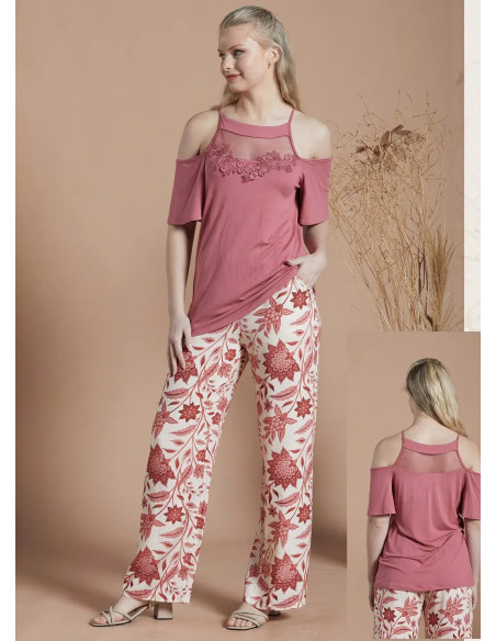 IPEKMOOD 2406 Pants Homewear Set (M+L+XL+2XL) — Turkish textile wholesale