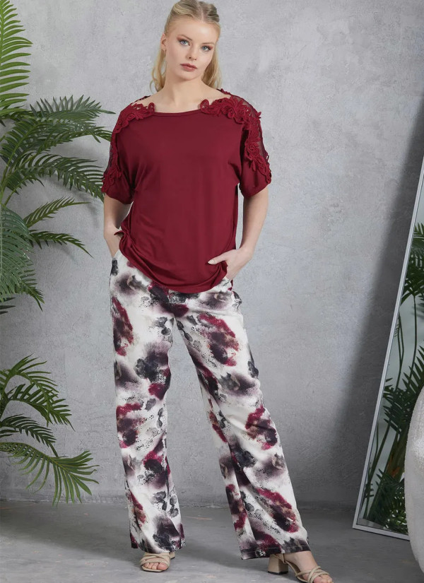 IPEKMOOD 2411 Pants Homewear Set (L+XL+2XL) — direct Turkish factory supply