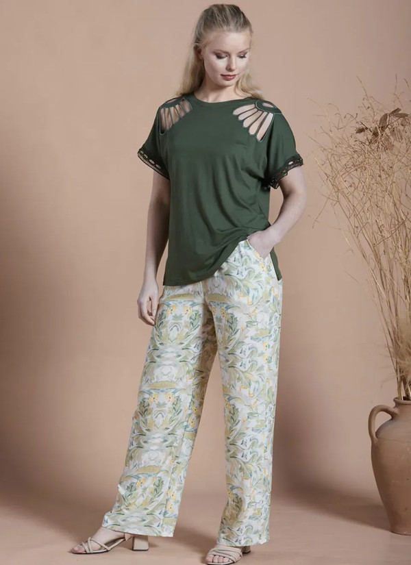 IPEKMOOD 2414 Pants Homewear Set (M+L+XL+2XL) — wholesale from Turkey