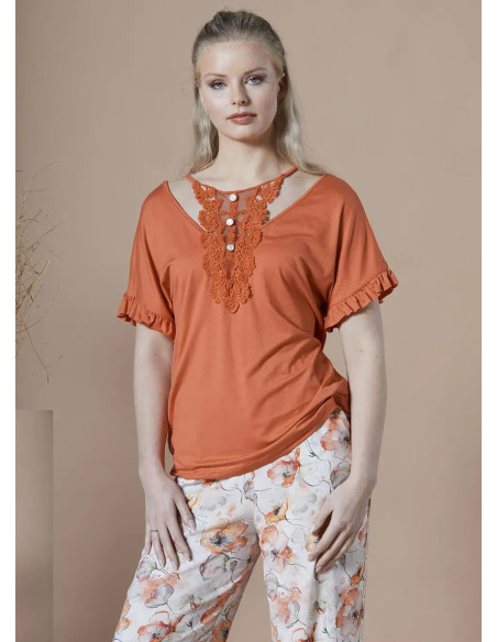 IPEKMOOD 2416 Pants Homewear Set (L+XL+2XL) — wholesale from Turkey