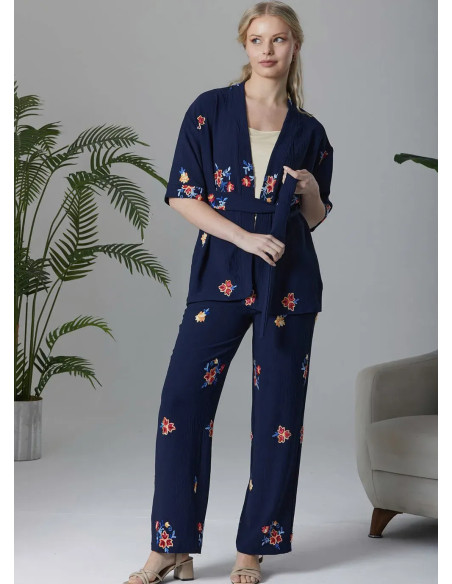 IPEKMOOD 2418 Pants Homewear Set (L+XL+2XL) — Turkish textile wholesale