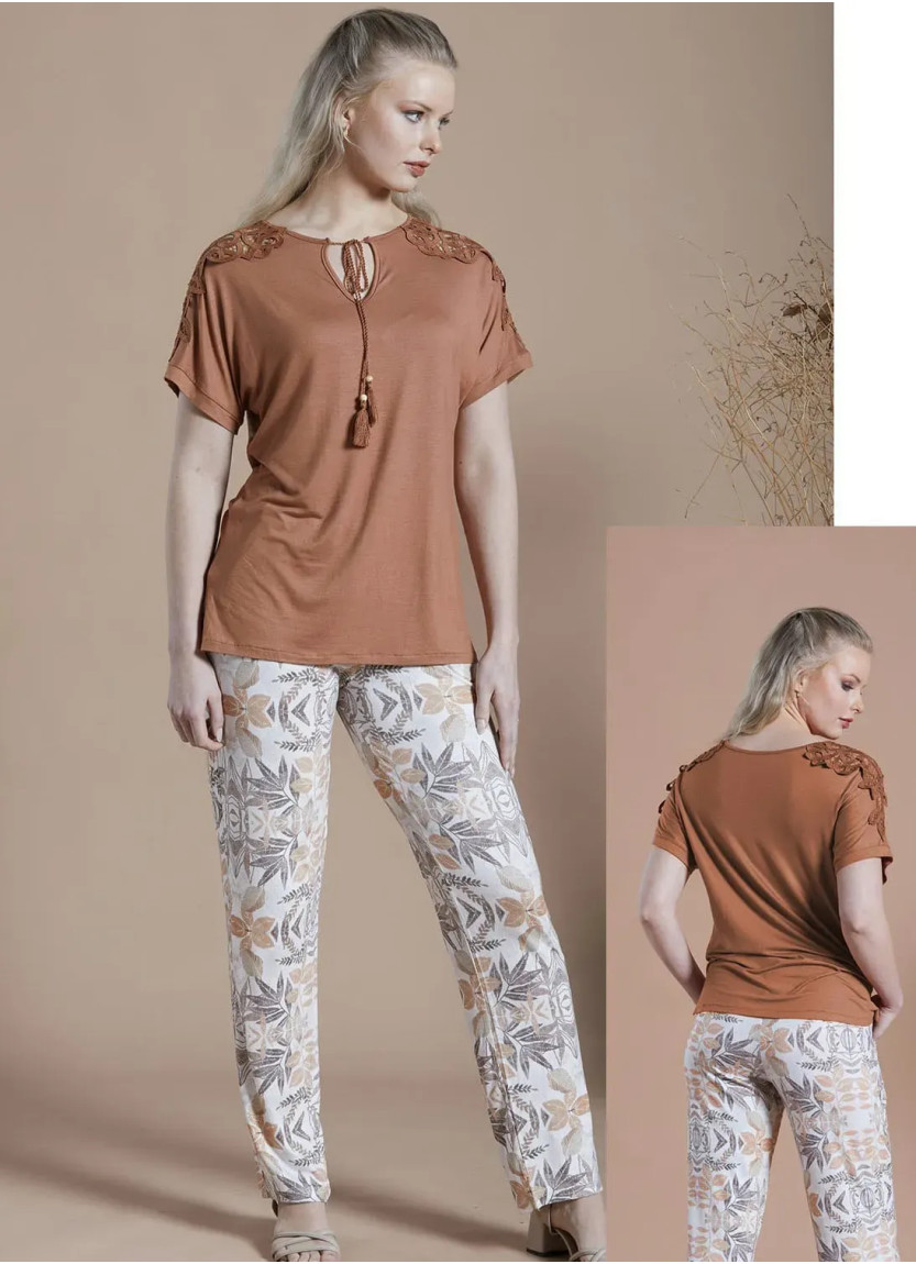 IPEKMOOD 2423 Pants Homewear Set (S+M+L+XL) — Turkish textile wholesale