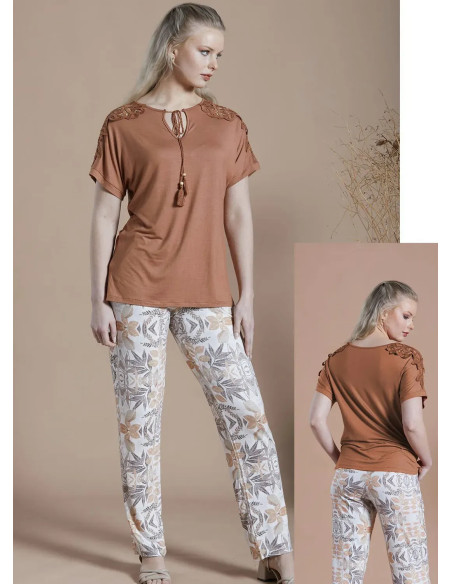 Комплект с Брюками (S+M+L+XL) IPEKMOOD 2423 — турецкий текстиль оптом