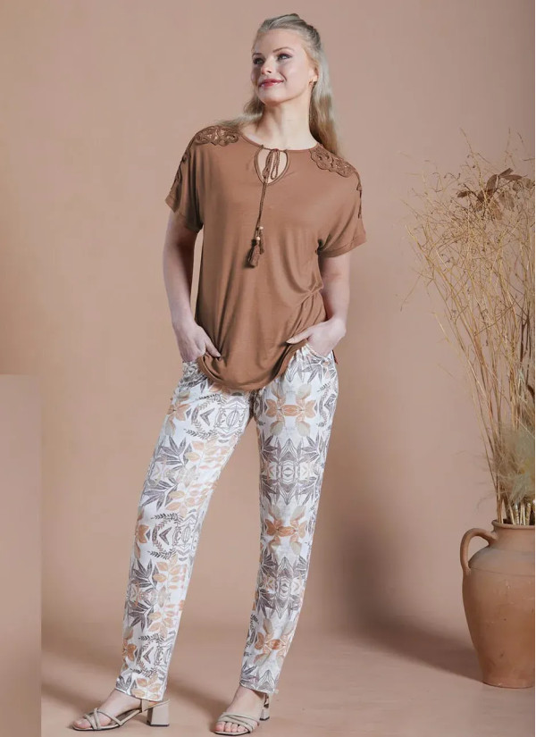 IPEKMOOD 2423 Pants Homewear Set (S+M+L+XL) — Turkish textile wholesale 2