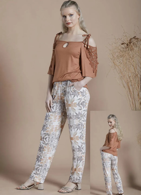 IPEKMOOD 2424 Pants Homewear Set (S+M+L+XL) — Turkey wholesale collection