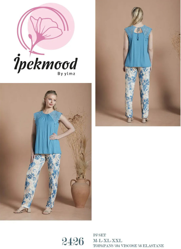 IPEKMOOD 2426 Pants Homewear Set (M+L+XL+2XL) — wholesale for boutiques 2