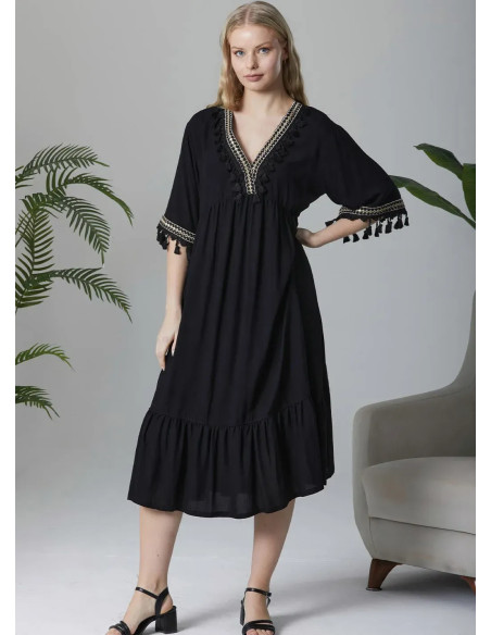 IPEKMOOD 2434 Dress (M+L+XL+2XL) — Turkish factory wholesale