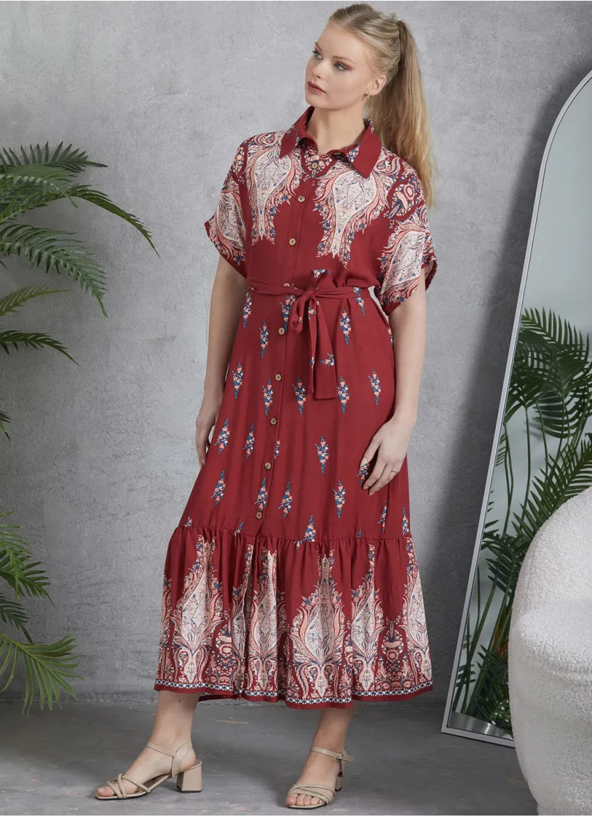 Платье (M+L+XL+2XL) IPEKMOOD 2435 — турецкий текстиль оптом