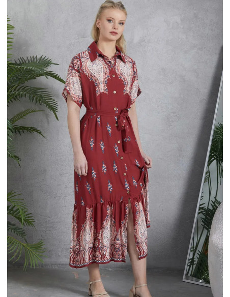 IPEKMOOD 2435 Dress (M+L+XL+2XL) — direct Turkish factory supply