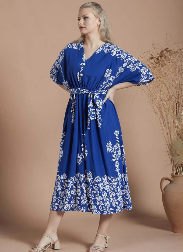 IPEKMOOD 2440 Dress (M+L+XL+2XL) — Turkish textile wholesale