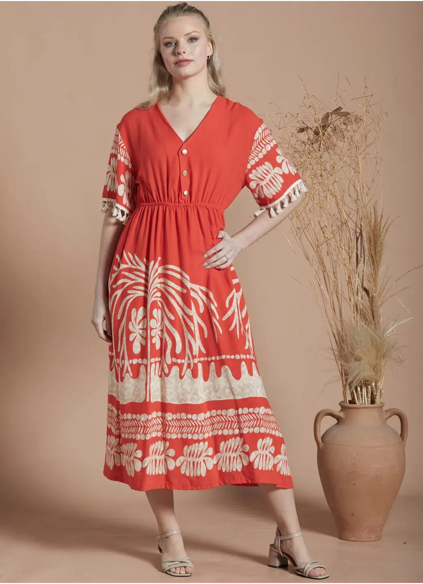 Платье (M+L+XL+2XL) IPEKMOOD 2441 — прямые поставки из Турции