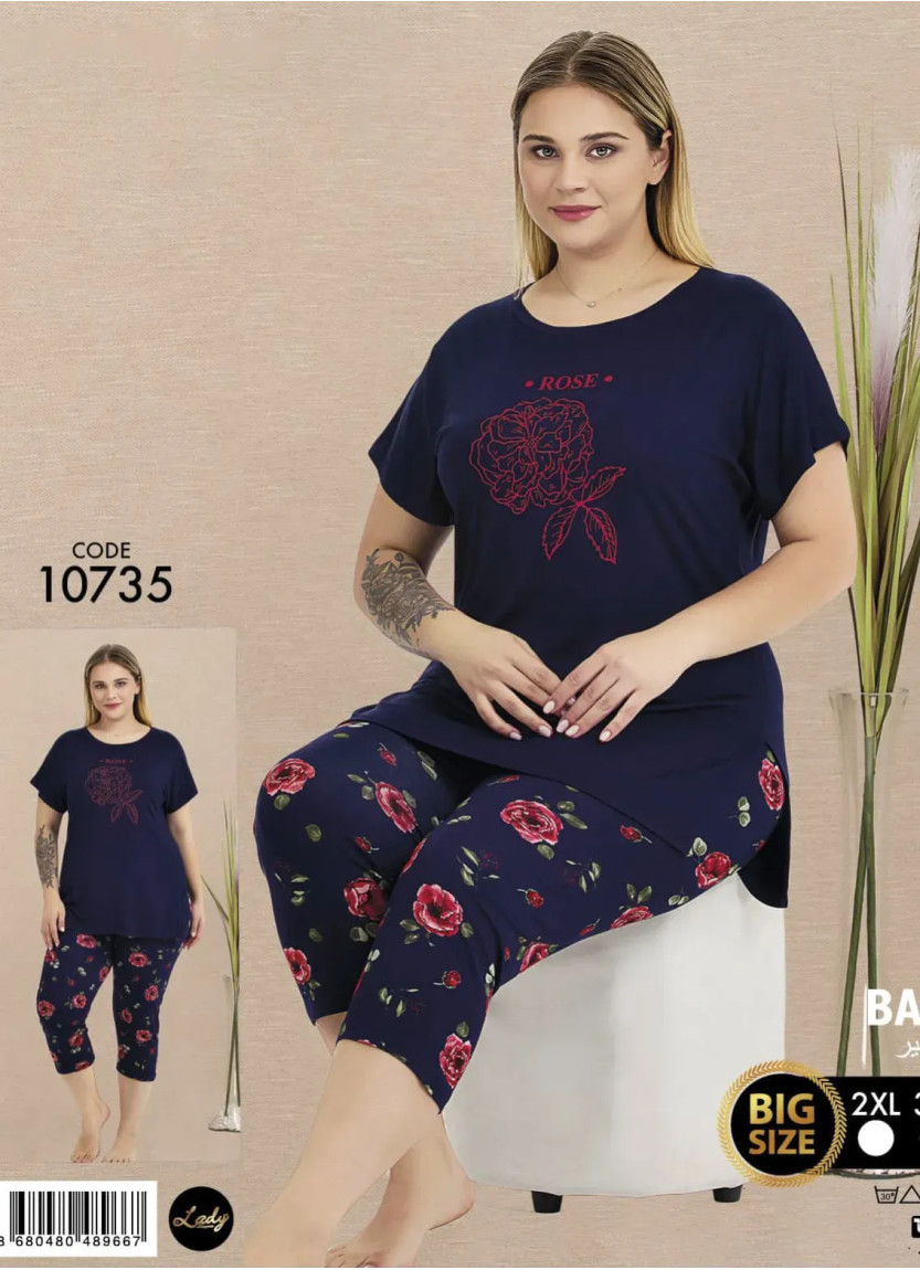 Lady BTL 10735 Capri Homewear Set (2XL+3XL+4XL) — wholesale for boutiques
