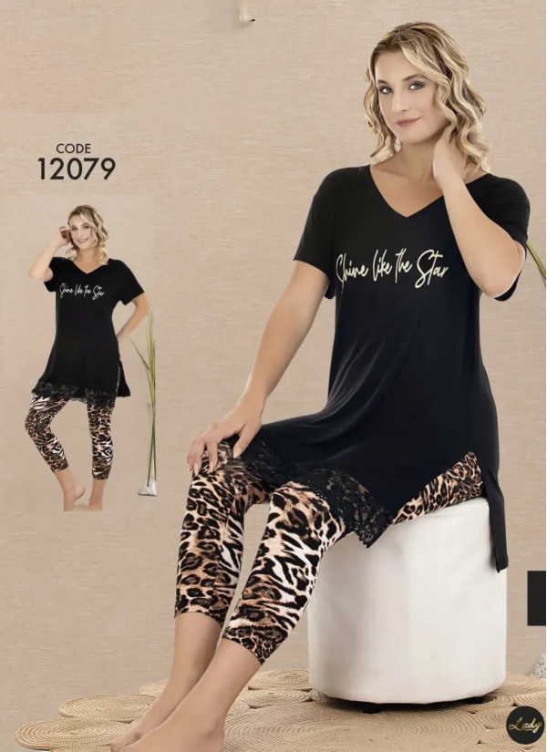 Lady 12079 Capri Homewear Set (M+L+XL) — Istanbul wholesale supplier