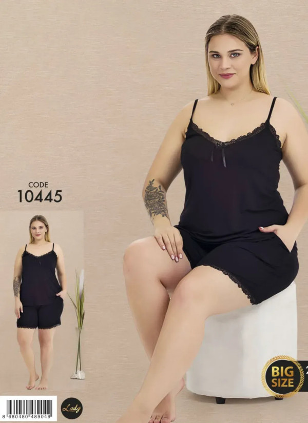 Lady BTL 10445 Shorts Homewear Set (2XL+3XL+4XL) — wholesale for boutiques