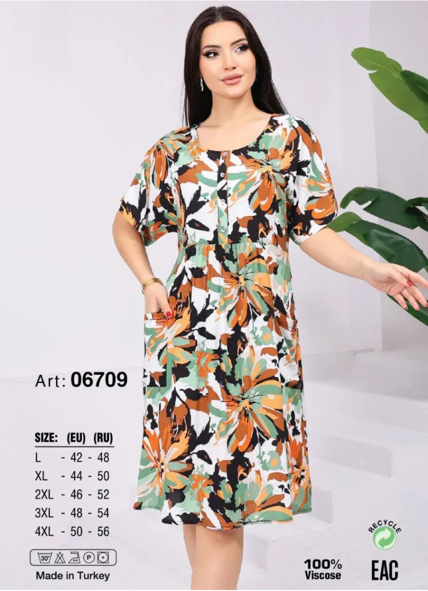 JEN 06709 Viscose Tunic (L+XL+2XL+3XL+4XL) — direct Turkish factory supply