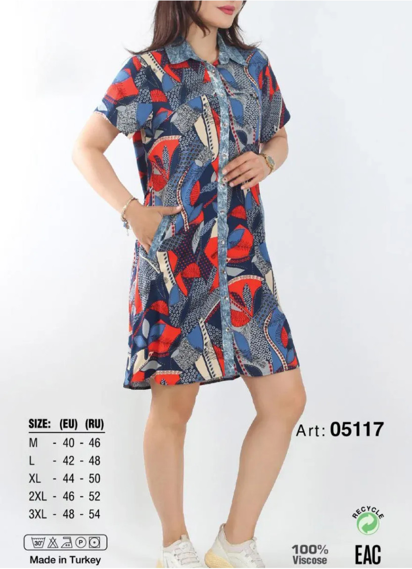 JEN 05117 Viscose Tunic (M+L+XL+2XL+3XL) — Turkish textile wholesale