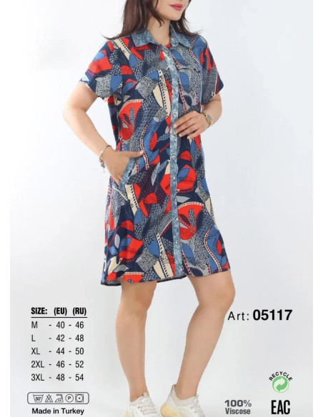 JEN 05117 Viscose Tunic (M+L+XL+2XL+3XL) — Turkish textile wholesale