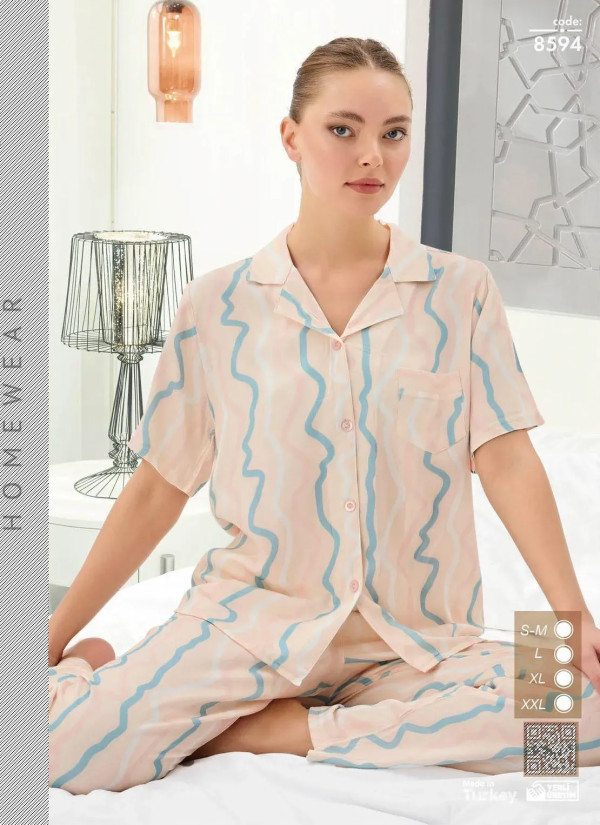 Seamlife 8594 Women's Pajama Set (SM+L+XL+2XL) — Turkey wholesale collection