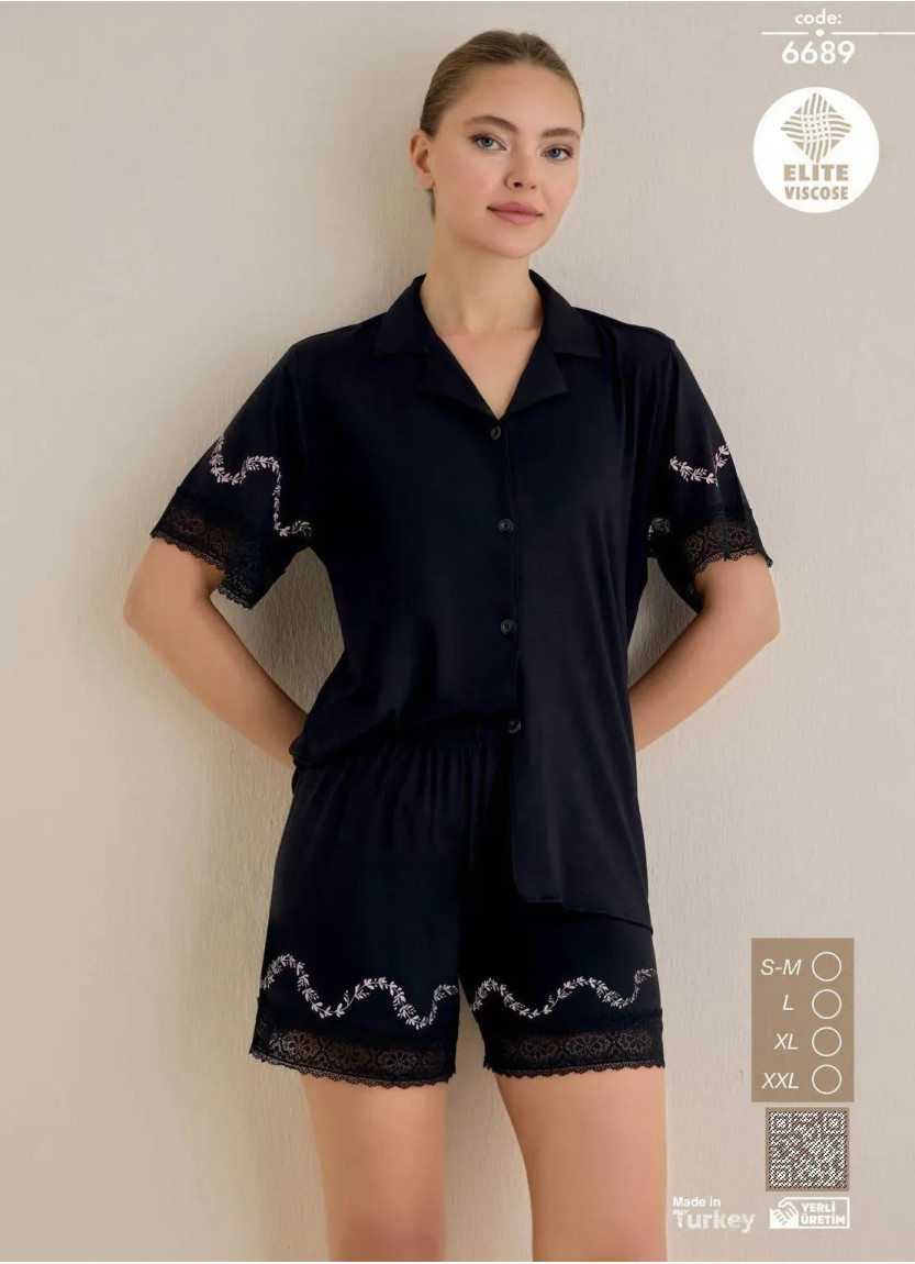 Seamlife 6689 Viscose Shorts Homewear Set (S/M+L+XL+XXL) — Istanbul wholesale supplier