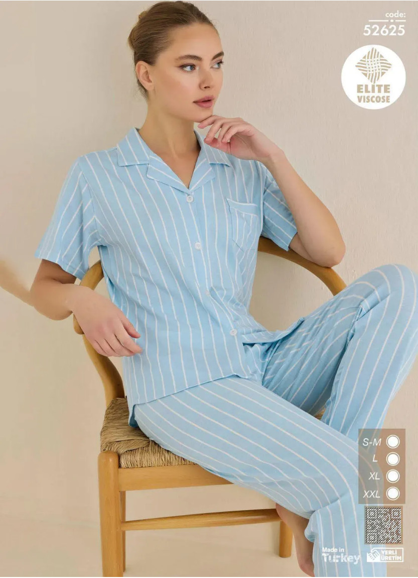 Cagri 52625 Viscose Women's Pajama Set (SM+L+XL+2XL) — Turkish factory wholesale