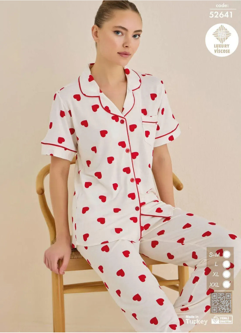 Cagri 52641 Viscose Women's Pajama Set (SM+L+XL+2XL) — Istanbul wholesale supplier