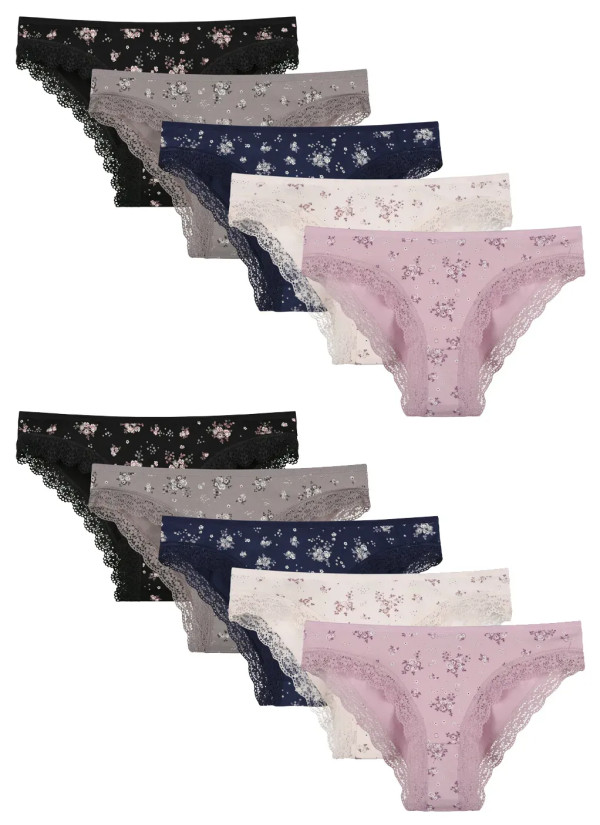Donella 198150 Assorted 10-Pack Women's Briefs — direct Turkish factory supply