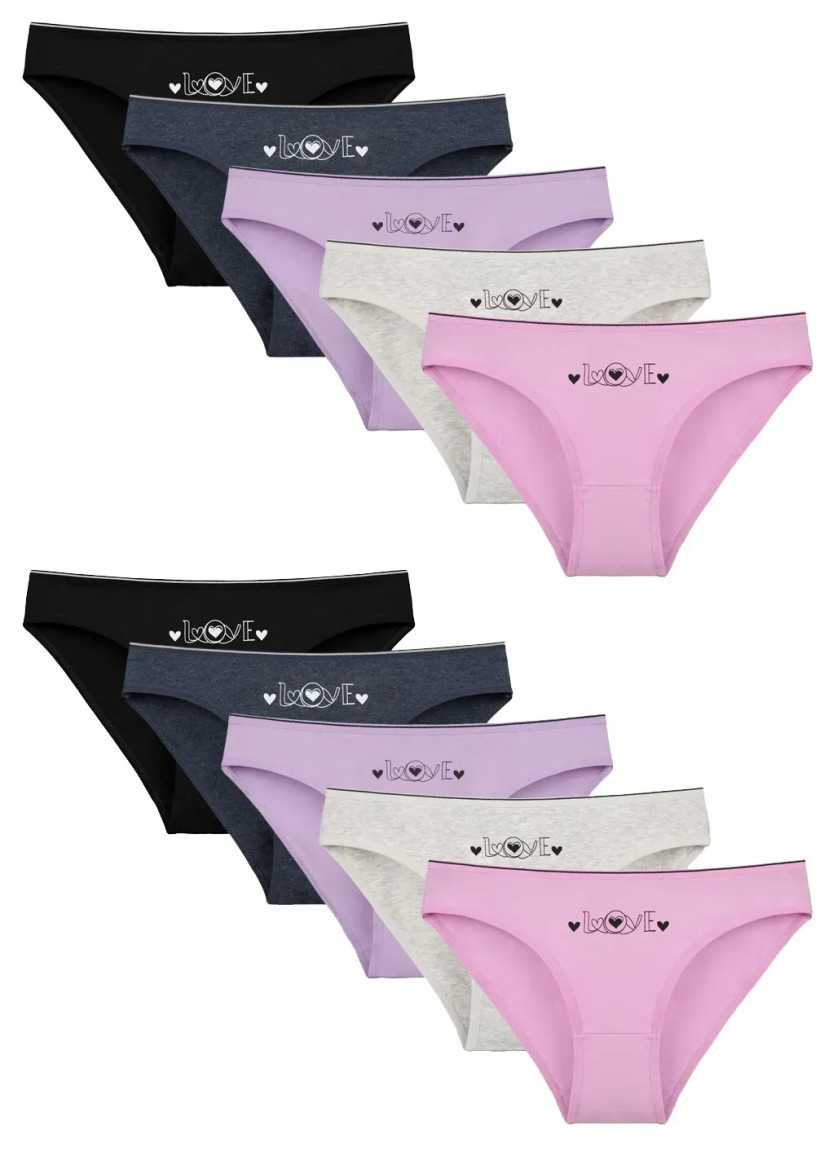 Donella 2171PB172 Assorted 10-Pack Women's Briefs — Turkish textile wholesale