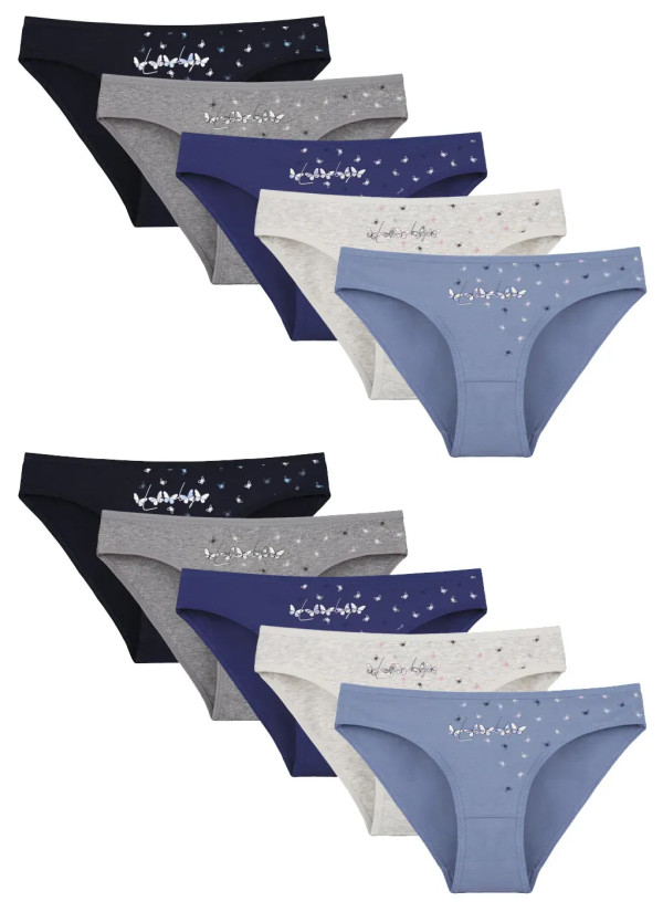 Donella 2171PB255 Assorted 10-Pack Women's Briefs — Turkish factory wholesale