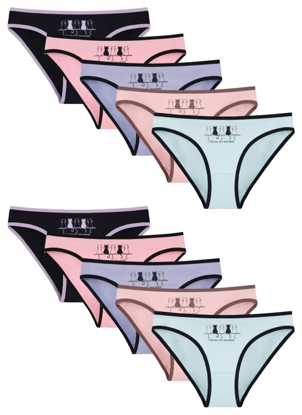 Donella 2171PB260 Assorted 10-Pack Women's Briefs — wholesale from Turkey