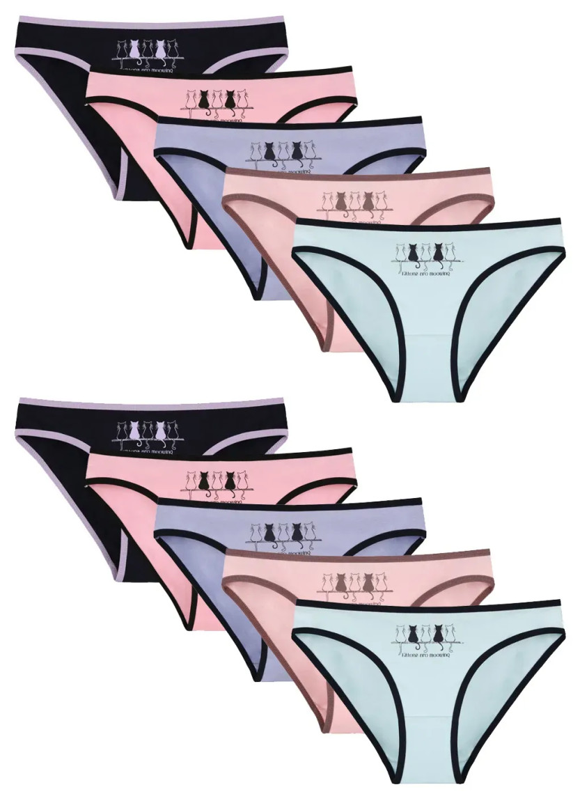 Donella 2171PB260 Assorted 10-Pack Women's Briefs — wholesale from Turkey