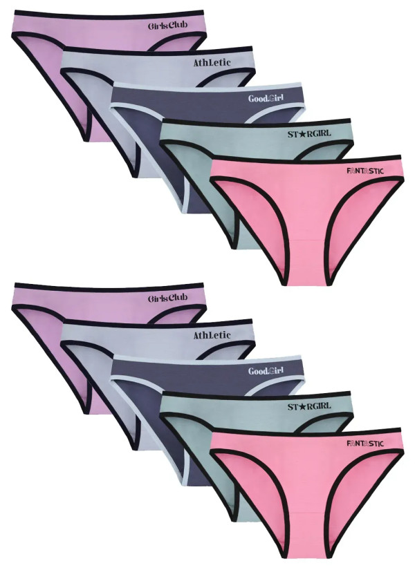 Donella 2171PB268 Assorted 10-Pack Women's Briefs — Turkey wholesale collection