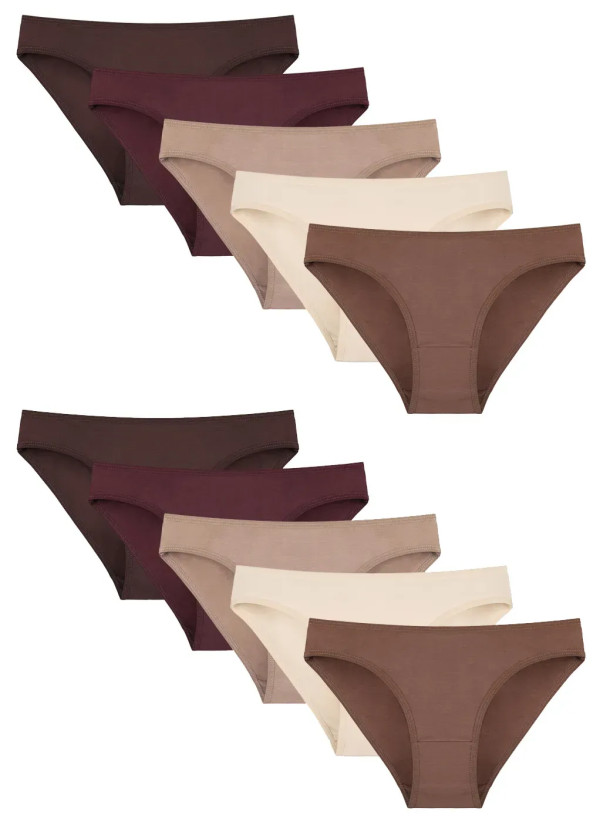Donella 2171PD27 Assorted 10-Pack Women's Briefs — Turkish textile wholesale