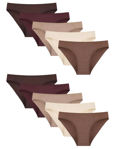 Donella 2171PD27 Assorted 10-Pack Women's Briefs — Turkish textile wholesale